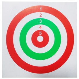 Atflbox 5.5 Inch BB Gun Target Papers for Pellet Trap Shooting Target Holder , Pack of 100(Color)