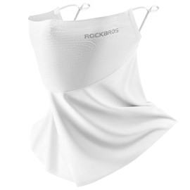 ROCKBROS Face Mask, UV Protection, Cooling Sensation, For Summer, Neck Cover, Nose & Mouth Mesh, Does Not Suffer From Breathing, Sun Protection, UPF50+, Sweat Absorbent, Quick Drying, Ear-hook, Neck