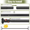 Tension Curtain Rod 51-145In(4.25-12.08Ft), Extra Long Curtain Rod No Drilling