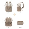 LOVEVOOK Women's Backpack Laptop School Backpack Waterproof, Beige & Khaki,