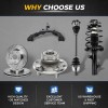 AUIMSOCO Pair Front Wheel Bearing Hubs For Chevy Trailblazer GMC