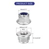 sourcing map M12x1.75mm Flange Nylon Insert Lock Nuts, 5Pcs 304