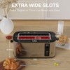 Anfilank Toaster 4 Slice with Countdown Timer, Extra Wide Slots