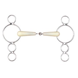 Happy Mouth Pessoa 3-Ring Jointed Mouth Gag Bit Size: 5"