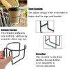 Kettion 1 Pcs Shopping Cart Cup Holder, Reusable Metal Hanging