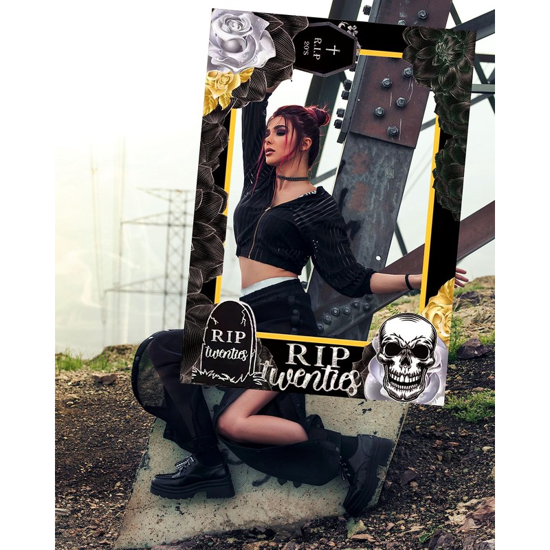 JeVenis Rip to My 20s Party Photo Booth Props Rip