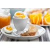 HIC Kitchen Single Egg Cup, Fine White Porcelain