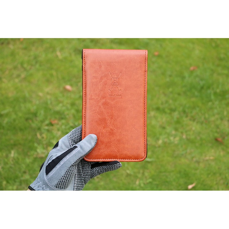 Handy Picks Leather Golf Scorecard Holder | Yardage Book Cover