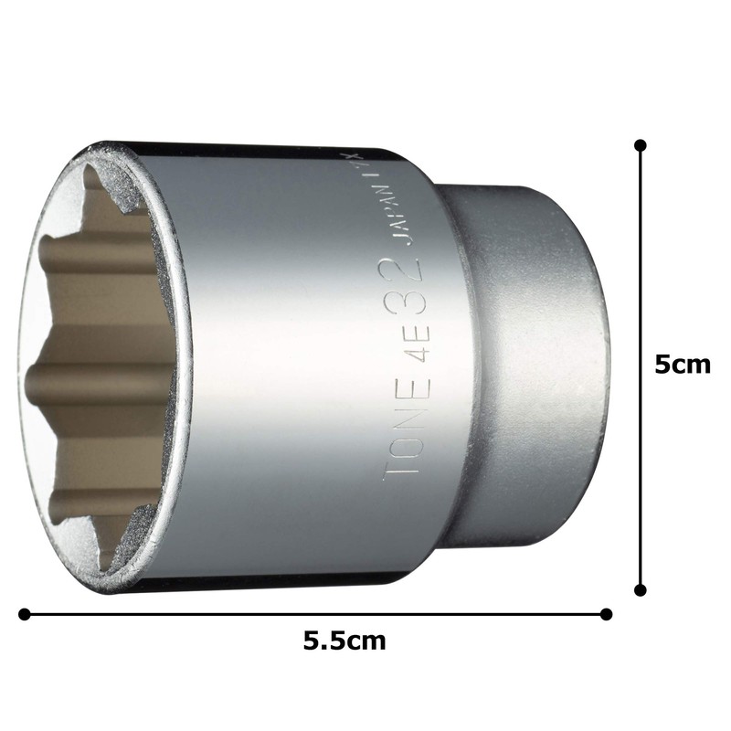Tone Socket (8 Angle) 4E-32 Drive Angle 1/2 inch (12.7