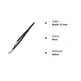 Nobby Classic Dog Lead Black L: 200 cm, W: 15 mm