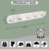 Maxzwell Wall Mount Coat Rack with 5 Satin Hooks –