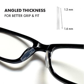 NOSE FRIEND Dimension Lift & Grift Nose Pad Grips 10 Pairs Clear Glasses Sunglasses Nose Bridge (10)