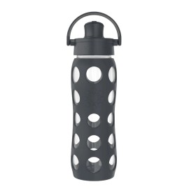 Lifefactory 22Oz Glass Water Bottle With Active Flip Cap And Silicone Sleeve