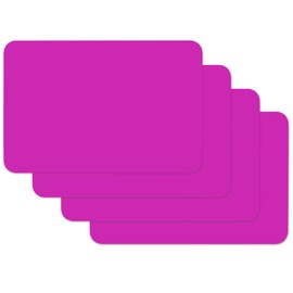 Venilia placemat set for dining room UNI FUCHSIA PINK set of 4 wipeable polypropylene, food safe 4 pcs. 45 x 30 cm, 4 pieces, 59037