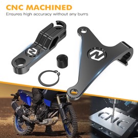 NICECNC Black One Finger Clutch Arm & Bracket Compatible with Yamaha Tenere 700/XTZ700 2019-2024,Tenere 700 Rally Edition 2020-2024
