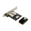 HINYSENO Mini PCI-E Dual Port 2 x SFP Ethernet 10/100/1000Mbps