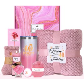 LUXULISH 40th Birthday Gifts Women, 40 and Fabulous Gifts for Women, Happy 40 Year Old 1984 Birthday Gifts, Unique Turning 40 Bday Gifts for Her Mom Sister Friend Wife Coworker