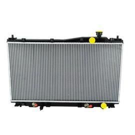 COOLINGBEST 2354 Aluminum Radiator Fit 2001-2005 Honda Civic Acura 1.7L L4, 26" x 14", 1.12" Inlet/Outlet, 0.63" Thick, Direct OE Replacement, 1 Year Warranty