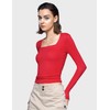 PUMIEY Long Sleeve Shirts for Women Dupes T Shirts Womens