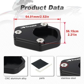 xitomer Side Stand Enlarger Fit for XR150L 2014-2025/ XR125L 2010-2013 Kickstand Shoes, Motorcycle Side Stand Extension Enlarger Pate Pad