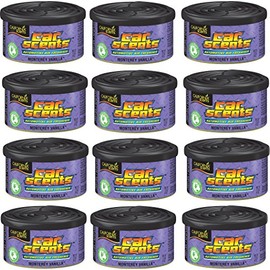 California Scents Car Scents Autoduft Lufterfrischer Duftdosen Air Freshener, Monterey Vanilla, 42g (12 Stück)