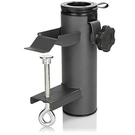 com-four® Parasol Holder, Umbrella Stand for Balcony, Patio or Table – For Umbrella Poles 22 – 49 mm and Panel/Railing Thickness up to 60 mm – for Lightweight Parasols