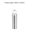 sourcing map Fully Threaded Rod M12 x 190mm 1.75mm Thread
