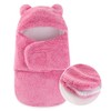 AiWMGL Baby Swaddle Blanket Boys Girls Fleece Winter Warm Adjustable