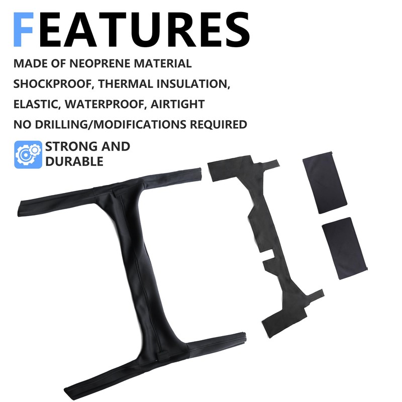 sukemichi Roll Bar Padding Protectors for Jeep JL, Full Cover
