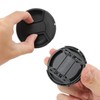 2 Pack 62mm Lens Cap with Cleaning Cloth and Rope