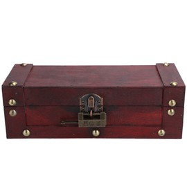 Vintage Storage Box Antique Style Jewelry Ornaments Organizer Retro Treasure Chest6702‑GK Red Chinese Character