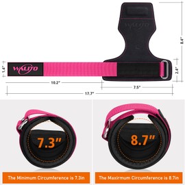 WALITO Weight Lifting Wrist Straps (Pair),Double Layer Leather Grips for Deadlift,Powerlifting and Gym Workouts, Adjustable Neoprene Padded Wrist Wraps - Men/Women, Heavy Duty Support