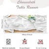 Arucxlzq 6 Pack White Gauze Cheesecloth Table Runners 10ft (35x120