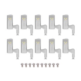 Tyenaza Pack of 10 Smart Touch Switch Sensor Light, LED Cabinet Inner Hinge Sensor Light Bedroom Cupboard Wardrobe Night Light