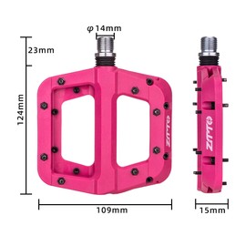 MTB Bike Pedals Non-Slip Mountain Bike Pedals Platform Bicycle Flat Pedals 9/16 Inch