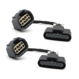 Aspaton 1Pair Headlight Wiring Adapter Conversion Harness Left&Right Halogen Headlamp Swap Harness Compatible with Acadia 2007-2012 22938889 22938888