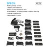 LUMENIX White Amber LED Surface Mount Strobe Flashing Lights Kit