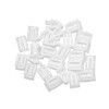 REPAIROCK 25 Pcs Universal White Car Plastic Retainer Console Panel