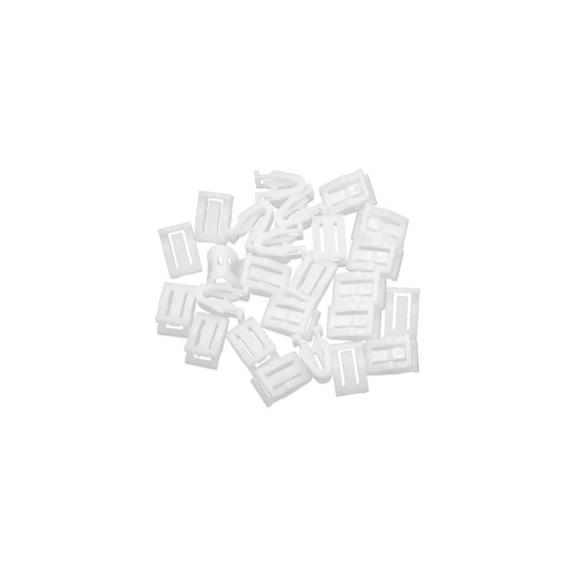 REPAIROCK 25 Pcs Universal White Car Plastic Retainer Console Panel