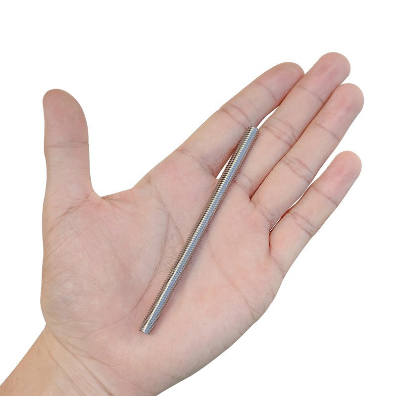 10 PCS M6 x 100mm 304 Stainless Steel Fully Threaded