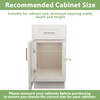 ROOMTEC Pull Out Cabinet Organizer With Wooden Handle 10½" W