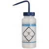 SP Bel-Art Safety-Labeled 2-Color Deionized Water Wide-Mouth Wash Bottles; 500ml