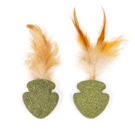 CanadianCat Company | Katzenspielzeug | Katzenminze Nuggets mit Feder (2 Stück)