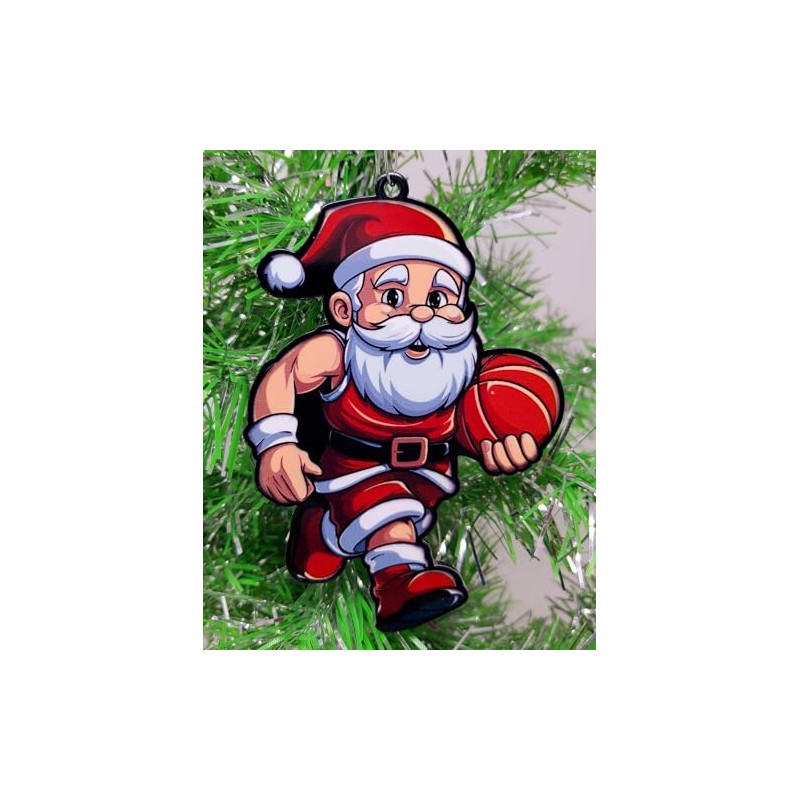 Generic Santa Claus Basketball Ornament