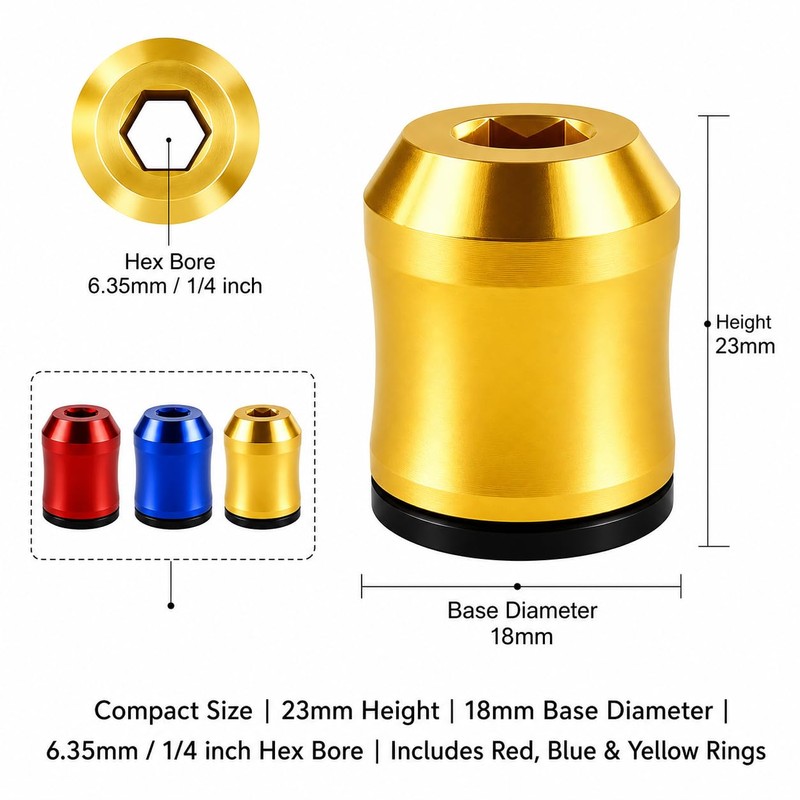 3Pcs Screwdriver Head Magnetic Ring, Strong Alloy Magnetic Screw Ring