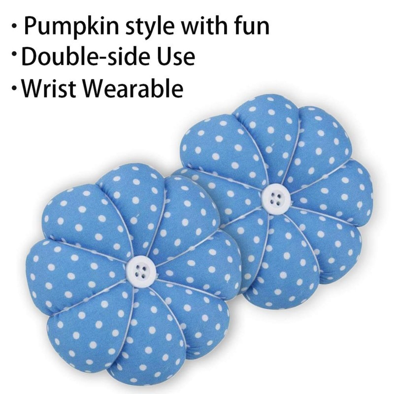 Wrist Pin Cushion Wearable Pumpkin Shape Sewing Pin Cushion for