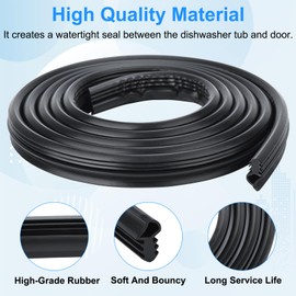 W10524469 Dishwasher parts,gasketW11498831 fits Whirlpool, Maytag dishwasher door gasket seal Replaces 66513019K110 WDF780SLYM2 MDB7759AWS3