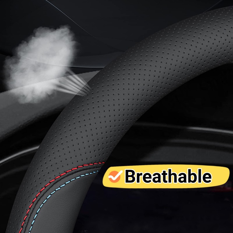 BllXESD Car Steering Wheel Cover Compatible with Toyota Highlander 2024
