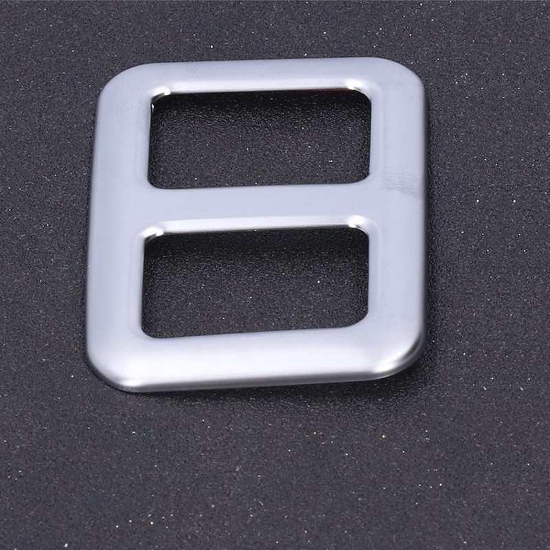 Rear Trunk Trailer Button Frame ABS Silver Trim Fit for