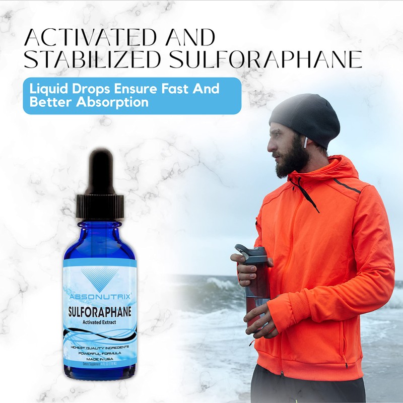 Absonutrix Activated and Stabilized Sulforaphane, 20 mg, 200 Servings, Helps